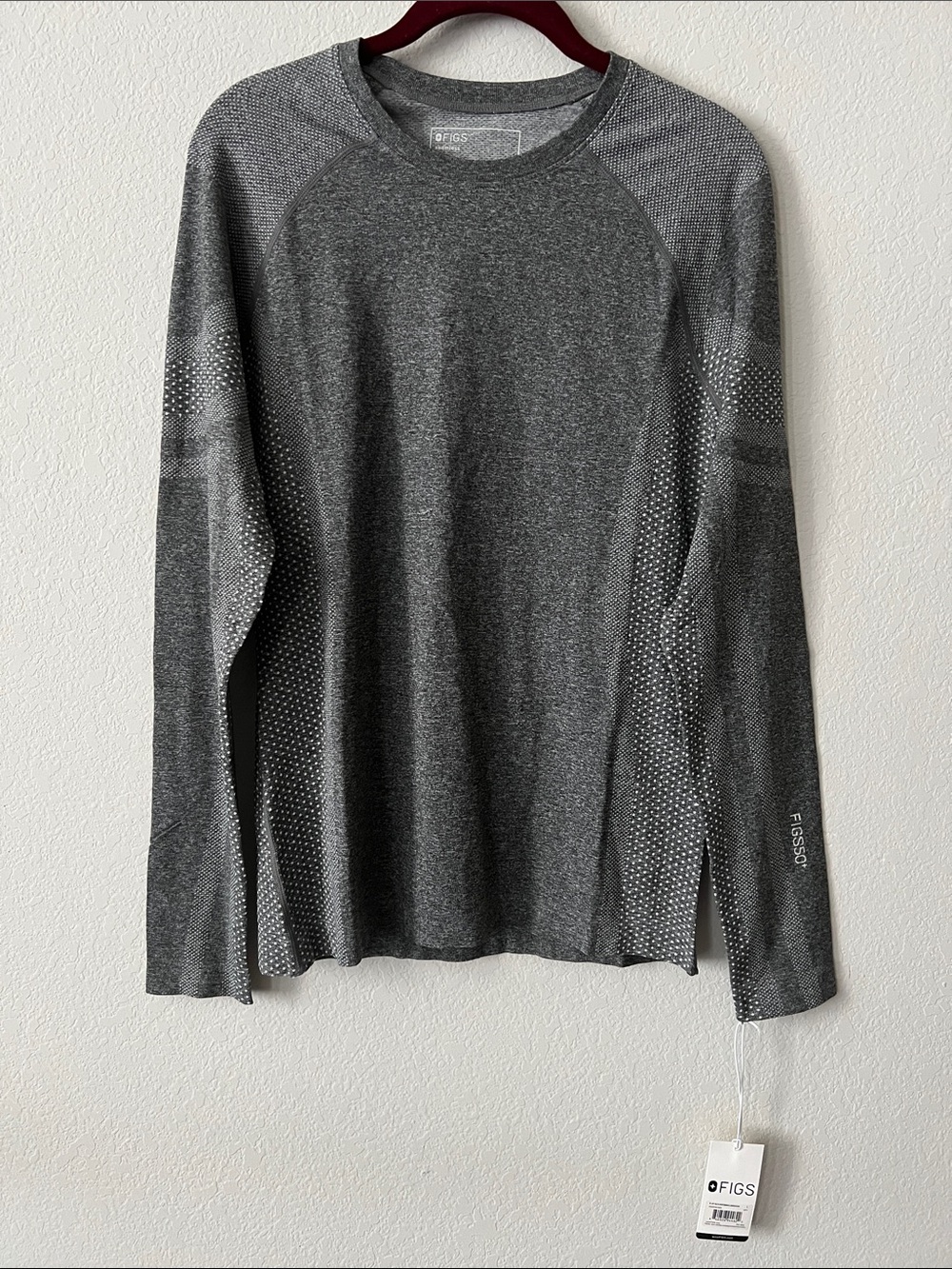 Figs Seamless Salta Performance Underscrub Long Sleeve Top Size Large UPF